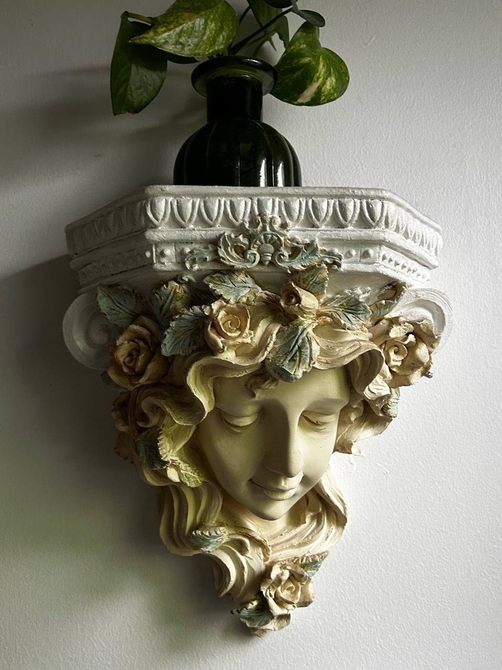 Decorative Wall Sconce art nouveau with Floral art deco muchas planter